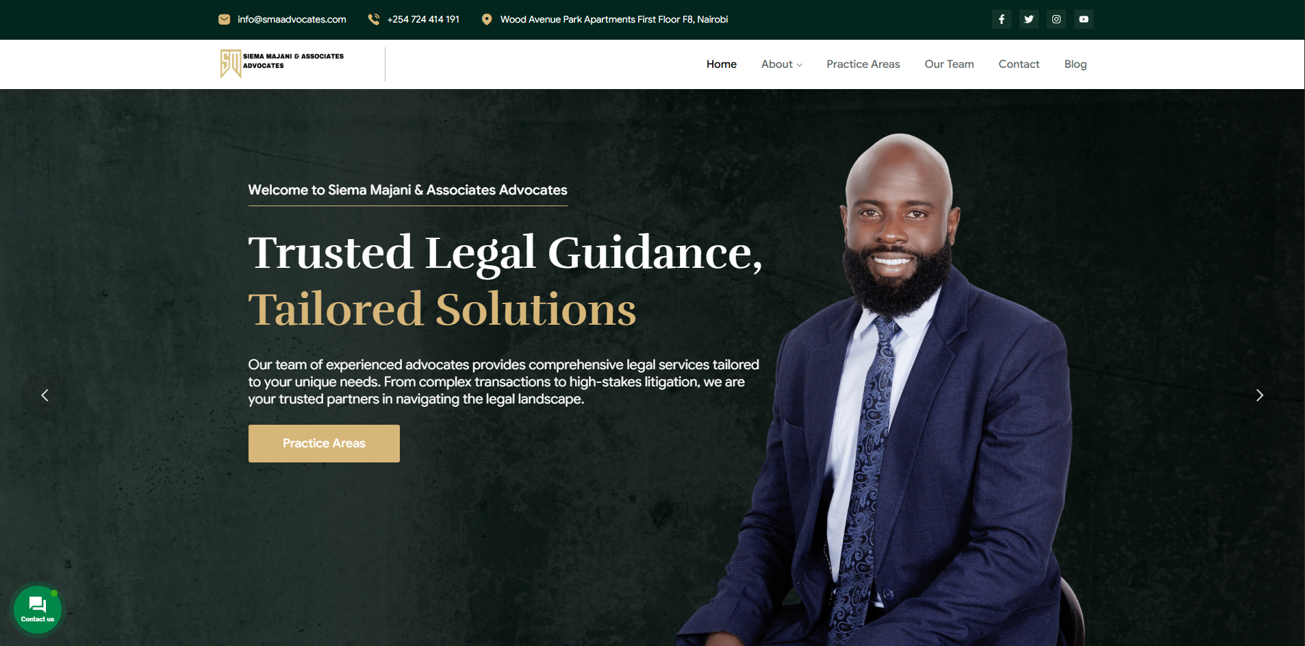 SMA Advocates website — Nairobi law firm