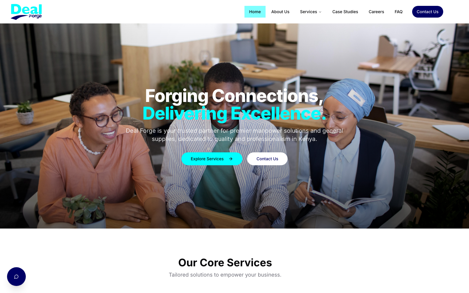 Dealforge website — Procurement & General Supplies
