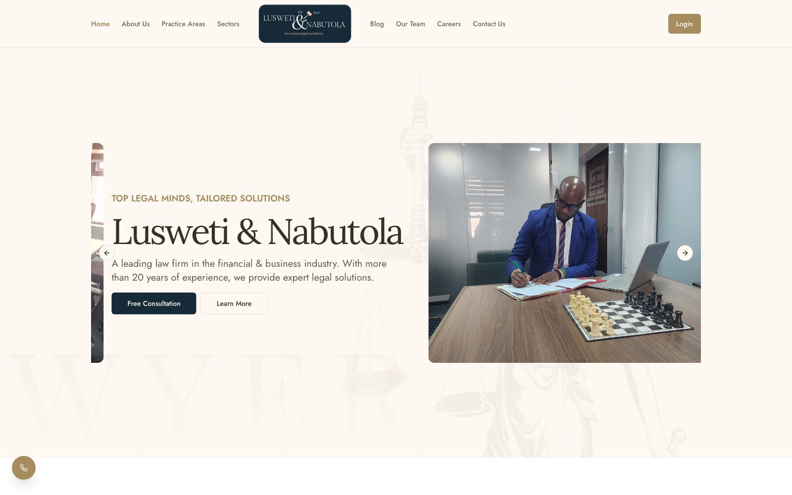 Lusweti & Nabutola Advocates website — Corporate Law Firm