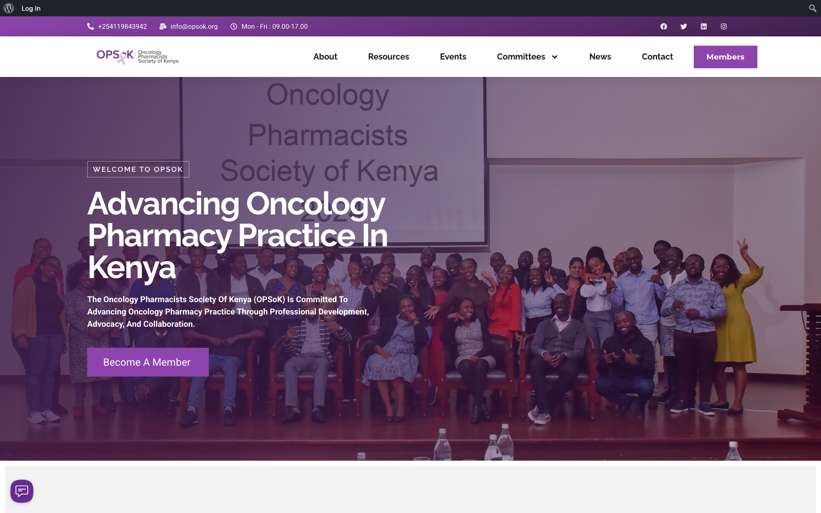 OPSOK website — Healthcare Society