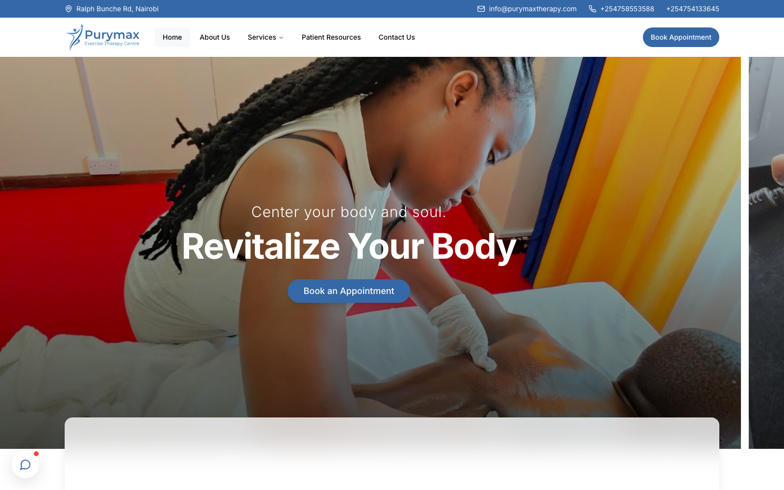Purymax Exercise Therapy website — Physical Therapy & Sports Rehabilitation