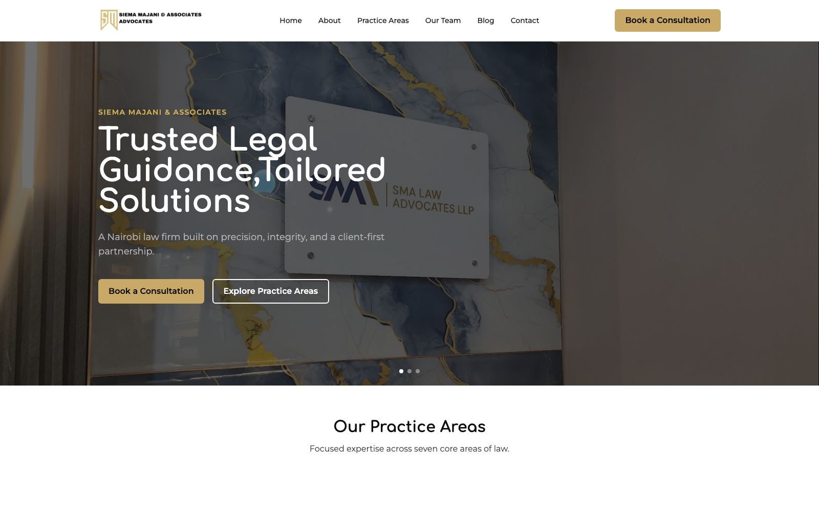 Siema Majani & Associates Advocates website — Legal Services
