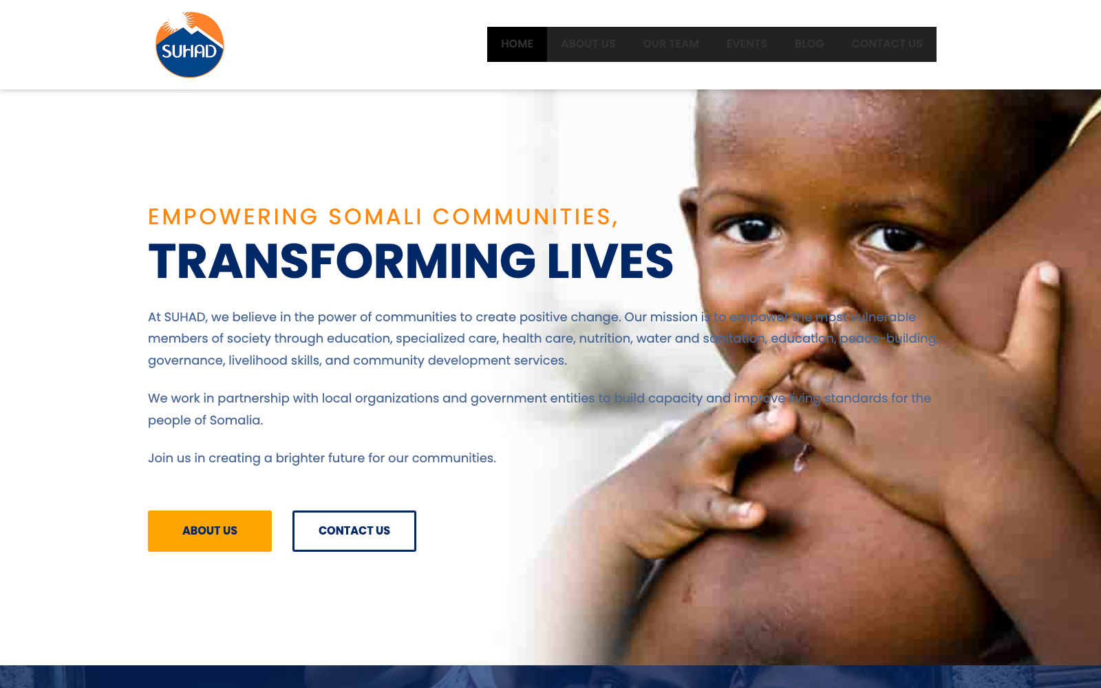 SUHAD website — Humanitarian NGO