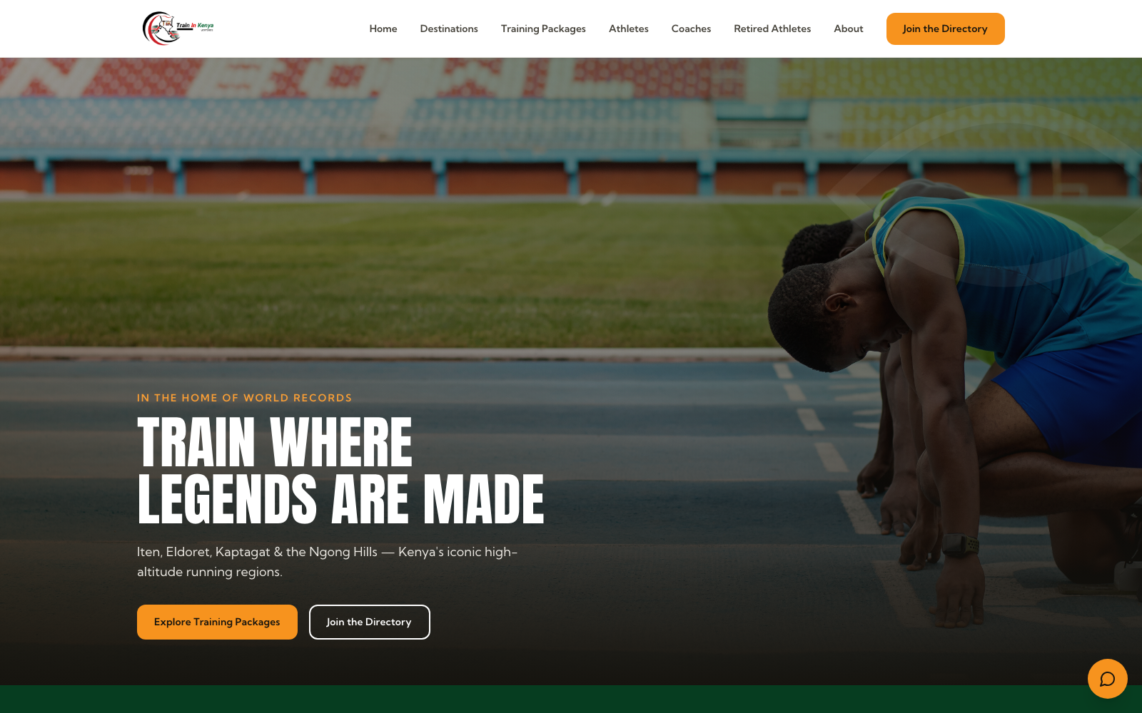 Train In Kenya Ventures website — Sports Tourism & Elite Training